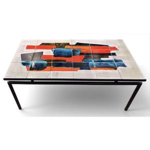 Table de salon circa 1965 Antonio De Nisco (1924/2008), école italienne